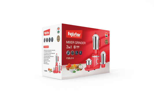 Fujistar 3 in 1 Mixer Grinder 1000 Watts FSBL314