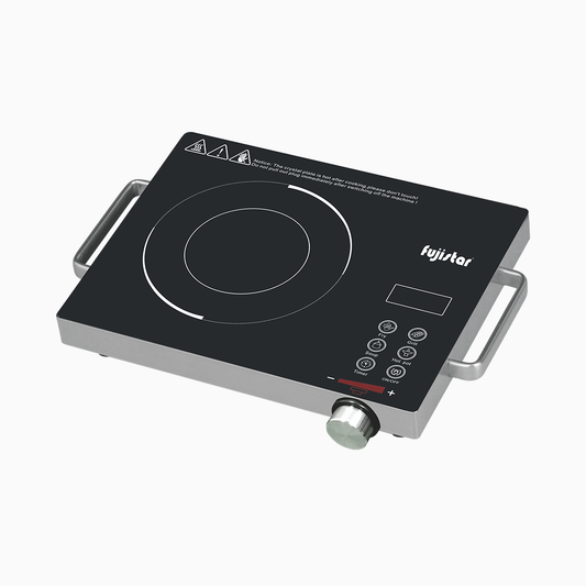 Fujistar Infrared Induction digital display, touch screen control with knob, timer Fry/BBQ/Hotpot 3hours, Soup 2200W
