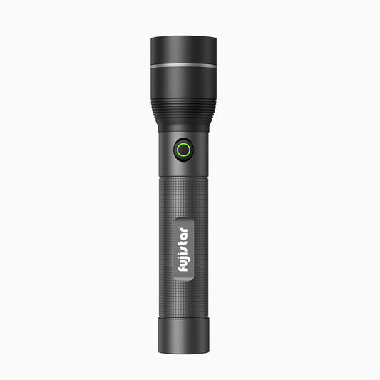 FUJISTAR Flashlight 10W White Laser LED – IPX3 Waterproof, 1×18650 Battery, 1200mAh