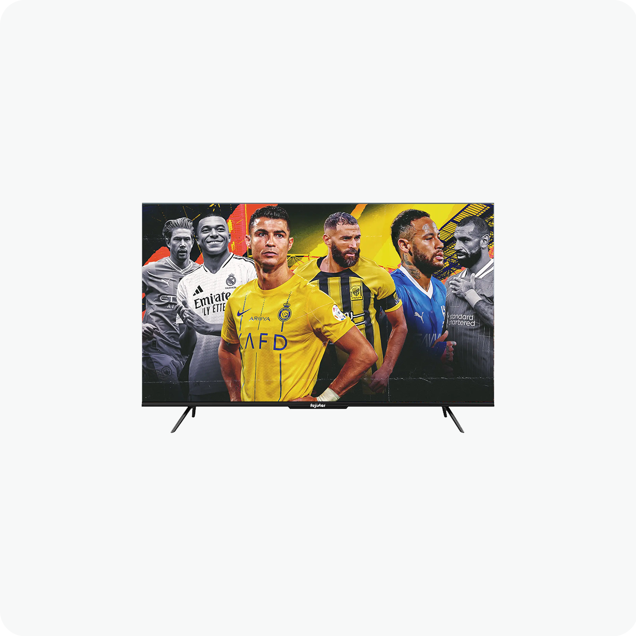 Fujistar 43-Inch Smart LED TV, Full HD 1080p, Android 14, Frameless Design, WiFi