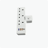 مقبس تمديد ثلاثي الاتجاهات من فوجيستار مزود بمنافذ USB وشحن سريع بتقنية PD