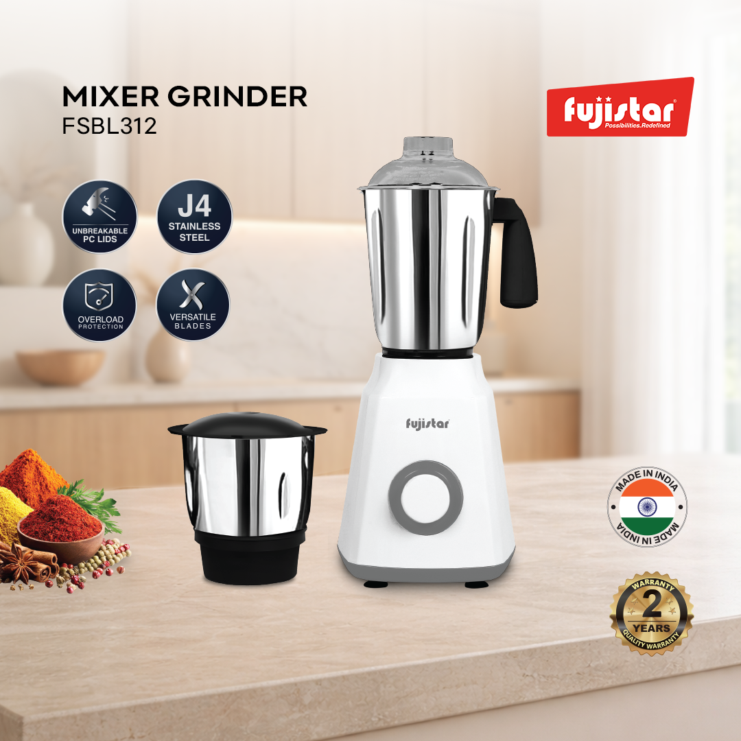 Fujistar 2 in 1 Mixer Grinder 800 Watts FSBL312