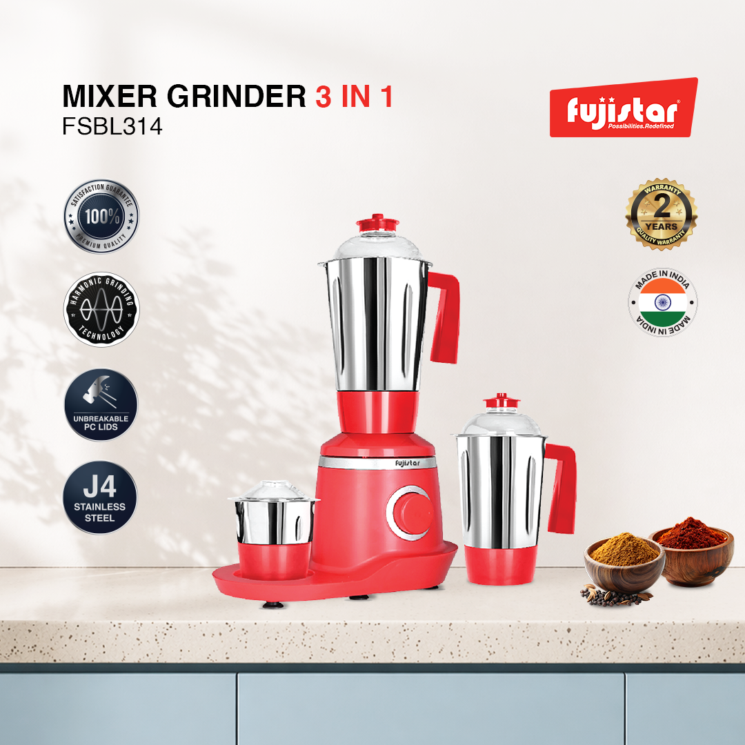 Fujistar 3 in 1 Mixer Grinder 1000 Watts FSBL314