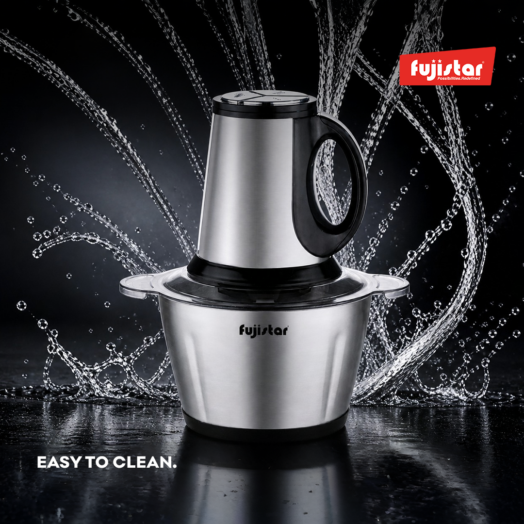 Fujistar electric chopper 650w 3 ltr bpa free 304 steel