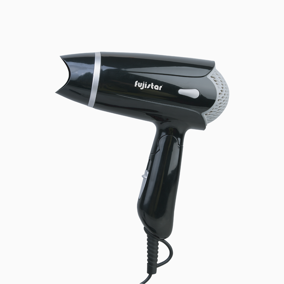 FUJISTAR Professional Hair Dryer 1400W, DC motor, 3 heat settings (0-1-2), overheating protection