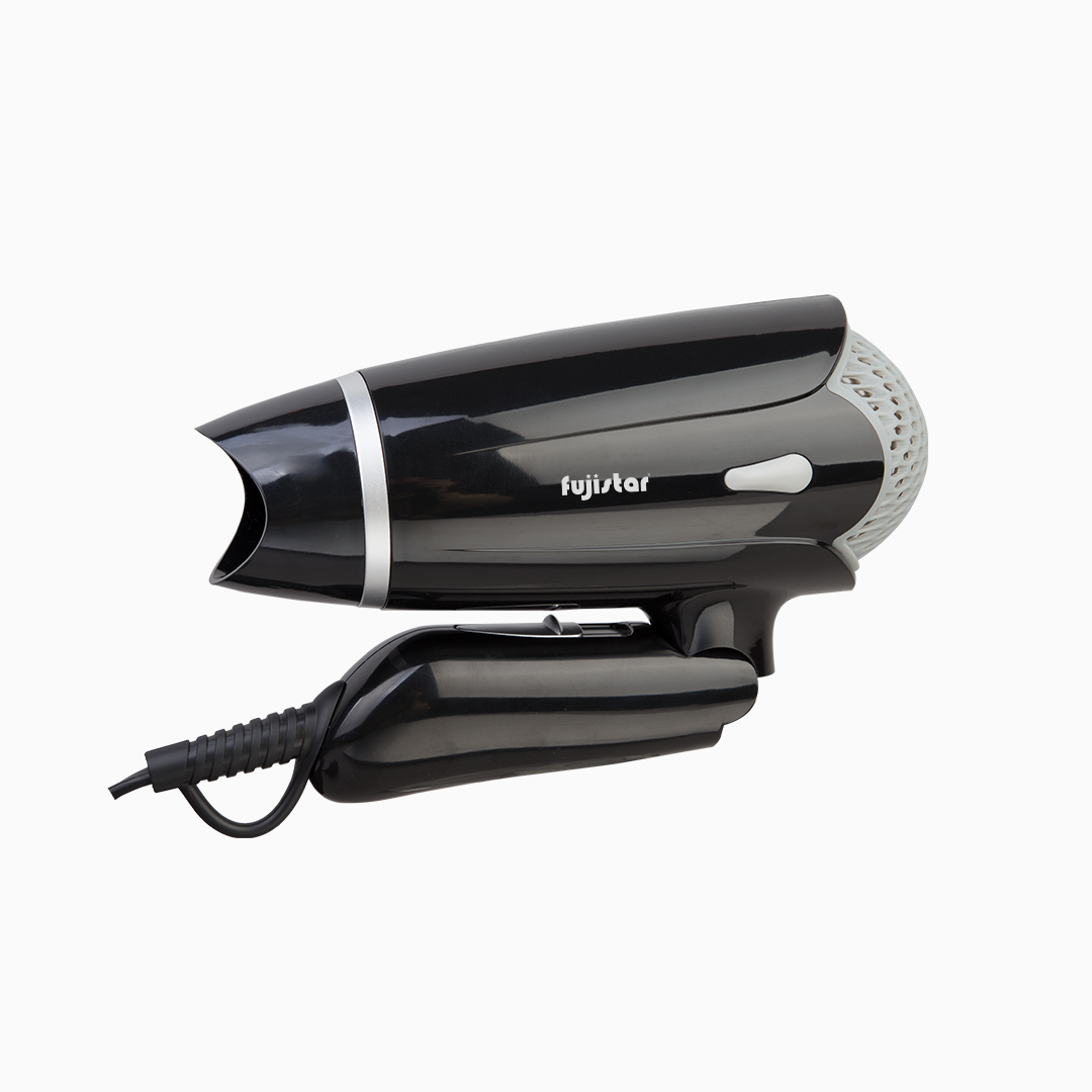 FUJISTAR Professional Hair Dryer 1400W, DC motor, 3 heat settings (0-1-2), overheating protection