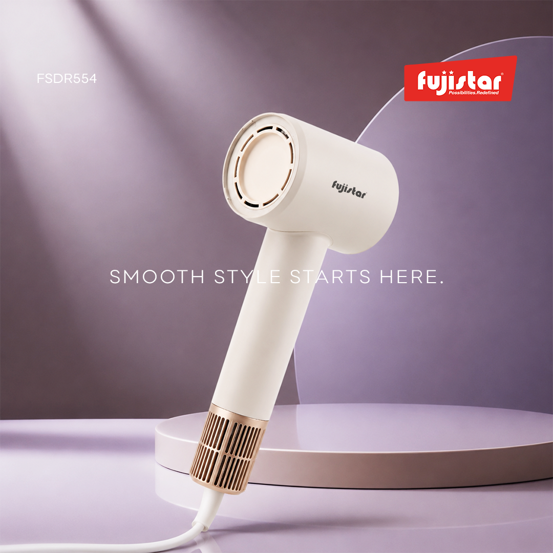 FUJISTAR Professional High-Speed Hair Dryer 1460W, 2 speeds, 4 temperature settings, 200 million negative ions function
