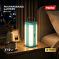 مصباح طوارئ من فوجيستار بقوة 12 واط - يعمل ببطاريتين 18650، مزود بـ 92 مصباح LED من نوع SMD 2835، وعمر بطارية احتياطي من 1.2 إلى 2 ساعة