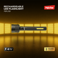 FUJISTAR Rechargeable Flashlight – LED Spotlight + COB, 1800mAh Battery