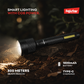 FUJISTAR Rechargeable Flashlight – LED Spotlight + COB, 1800mAh Battery