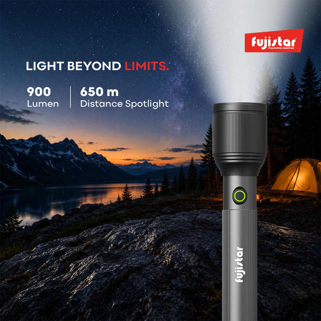FUJISTAR Flashlight 20W White Laser LED – 1×21700 Battery, 3000mAh (3-Pack)