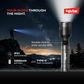 FUJISTAR Flashlight 20W White Laser LED – IPX1 Waterproof, 1×18650 Battery, 2200mAh