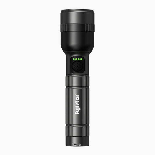 FUJISTAR Flashlight 20W White Laser LED – IPX1 Waterproof, 1×18650 Battery, 2200mAh