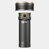 مصباح يدوي من فوجيستار بقوة 20 واط مزود بليزر LED أبيض - مقاوم للماء بمعيار IPX4، بطارية 32700، سعة 5000 مللي أمبير