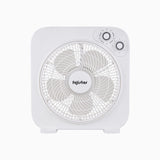 Fujistar box fan 10 inch 35w, 3 speed with timer full copper motor