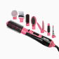 FUJISTAR 8-in-1 Hot Air Hair Styler Brush – 800W DC Motor, Multi-Styling Set