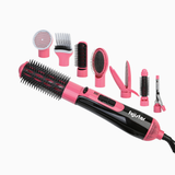 FUJISTAR 8-in-1 Hot Air Hair Styler Brush – 800W DC Motor, Multi-Styling Set