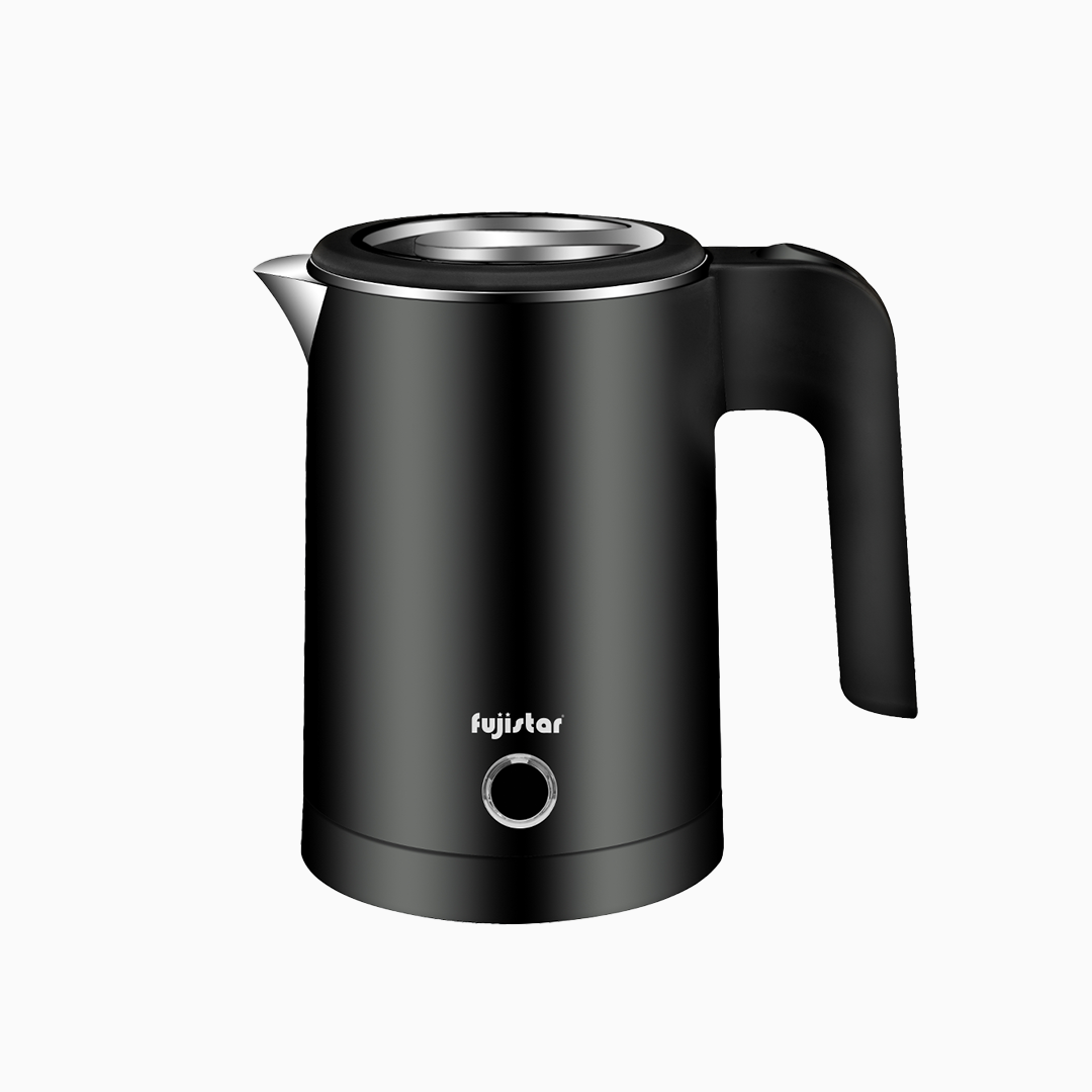 Fujistar 0.8L double wall steel seamless kettle 1500w