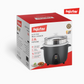 Fujistar 3 in 1 rice cooker 1000w 2.8l, 0.3mm body thickness, glass cover, 100% copper cable, 410 steel steamer