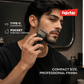 FUJISTAR Rechargeable Foil Shaver 600mAh lithium battery Super slim design for pocket carrying TYPE C charging