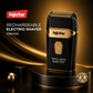 FUJISTAR Rechargeable Electric Shaver GOLD double-blade foil shaver head 800mAh waterproof IPX6 & LED display