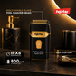 FUJISTAR Rechargeable Electric Shaver GOLD double-blade foil shaver head 800mAh waterproof IPX6 & LED display
