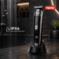 ماكينة حلاقة شعر قابلة لإعادة الشحن من فوجيستار، مقاومة للماء بمعيار IPX6، وشاشة LED