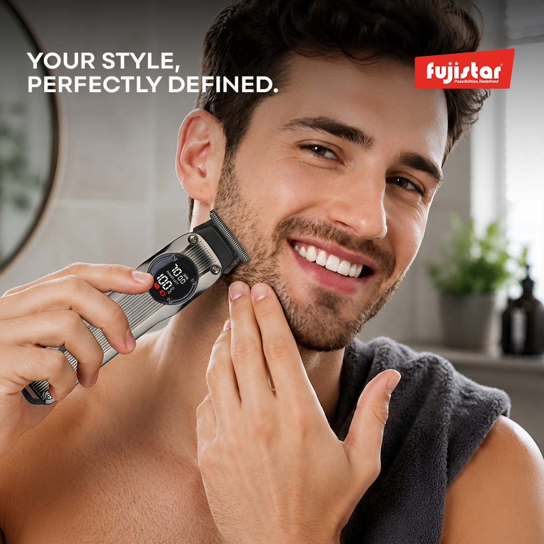 FUJISTAR Rechargeable Hair Clipper 1500mAh 18650 lithium battery USB TYPE C charging