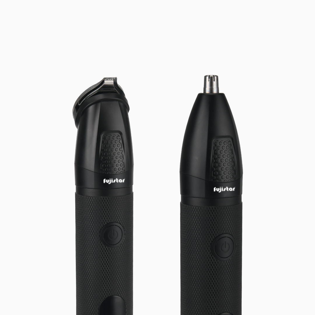 FUJISTAR Mens 6 in 1 Rechargeable Hair Trimmer Set  IPX6 water proof, LED display 1200mAh battery