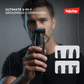 FUJISTAR Mens 6 in 1 Rechargeable Hair Trimmer Set  IPX6 water proof, LED display 1200mAh battery